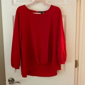 Zac & Rachel Woman red tie front blouse